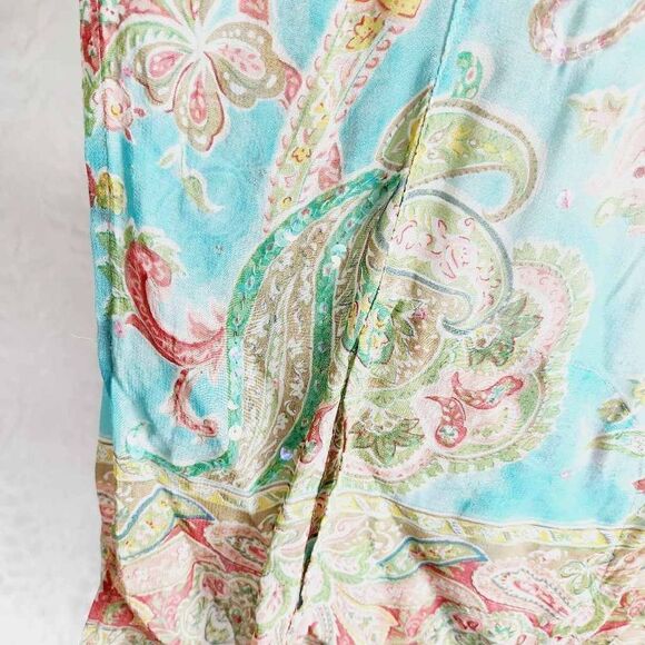 Rene Derhy floral paisley top Size small - Picture 8 of 9